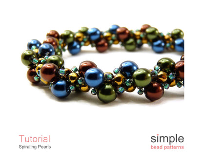 Spiraling Pearls Bracelet & Necklace Beading Pattern