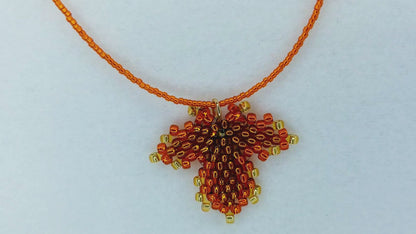 Autumn Leaf Necklace Beading Pattern