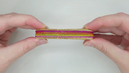 Reversible Bangle Bracelet Beading Pattern