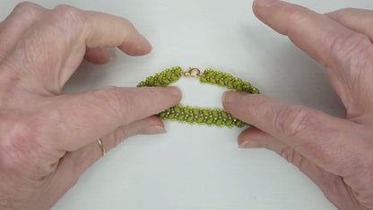Maidenhair Fern Bracelet Beading Pattern
