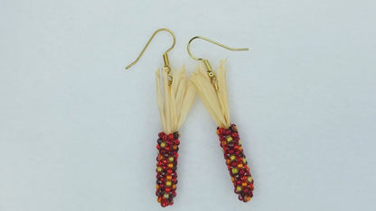 Indian Corn Earrings, Necklace, & Brooch Beading Pattern