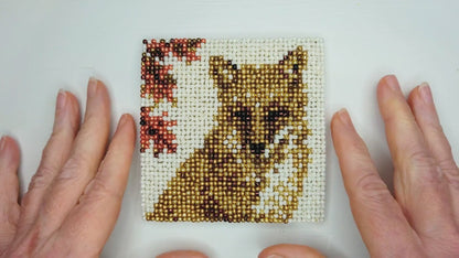 Autumn Fox Coaster Beading Pattern