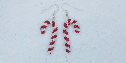Candy Cane Earrings, Necklace & Bracelet Pattern