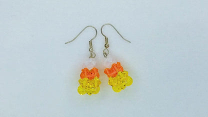 Crystal Candy Corn Earrings Beading Pattern