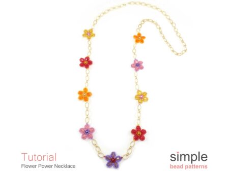 Beaded Flower Necklace Tutorial