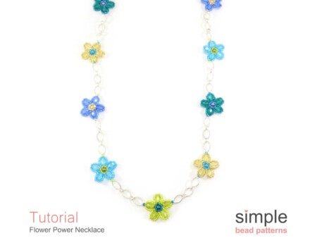 Beaded Flower Necklace Tutorial