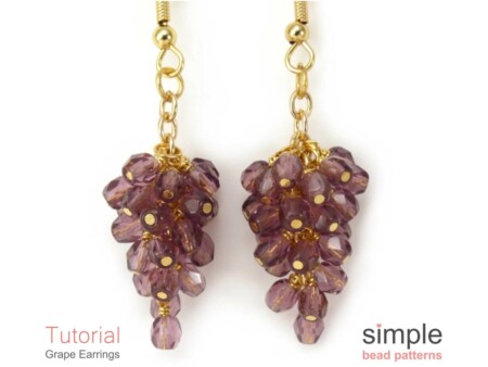 Beaded Grape Earrings Pattern