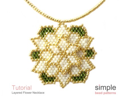 Beaded Poinsettia Necklace Pattern