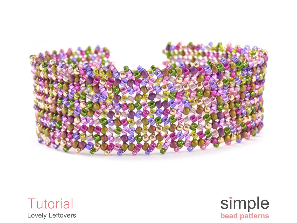 Herringbone Beaded Bracelet Pattern Simple Bead Patterns