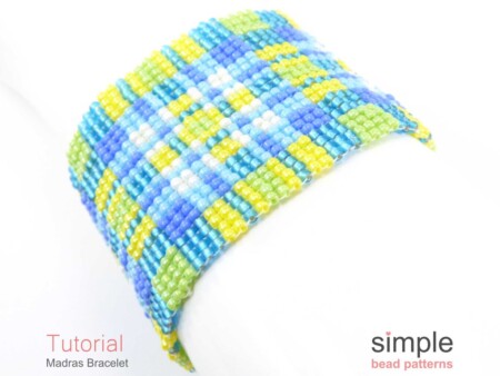 Square Stitch Bracelet Pattern