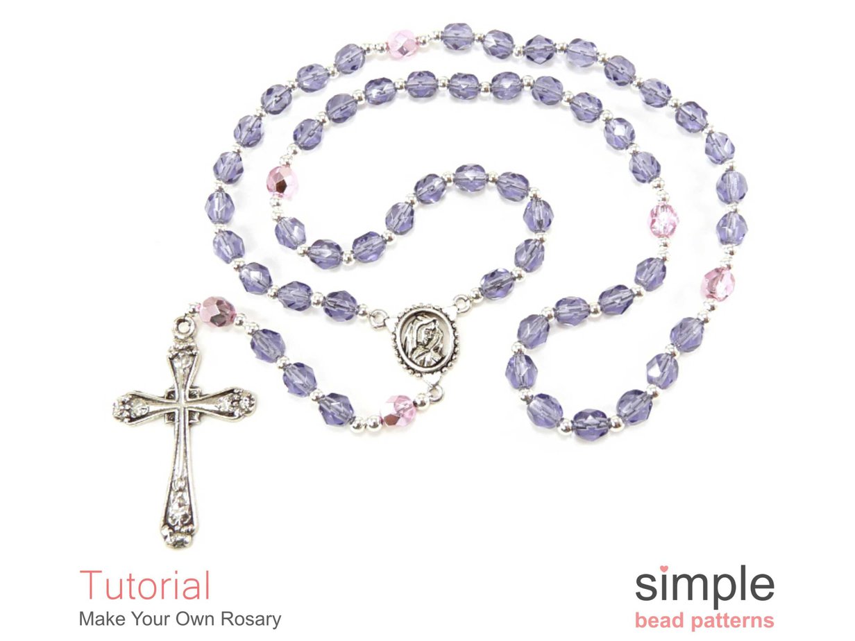 How to Make a Rosary Beaded Rosary Pattern Simple Bead Patterns