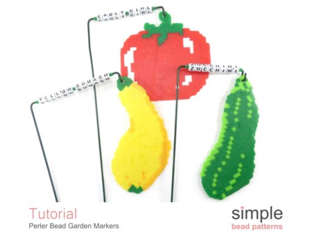 Perler Bead Pattern for Adults - How to Make Beaded Garden Stakes