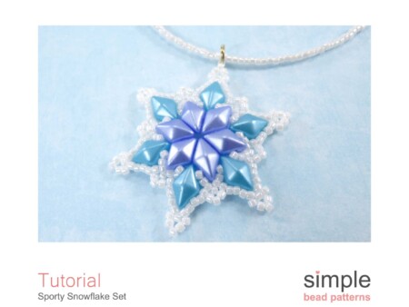 Frozen Snowflake Necklace & Earrings Pattern