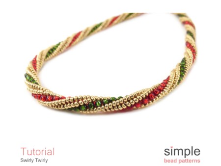 Twisted Herringbone Stitch Bracelet & Necklace Pattern