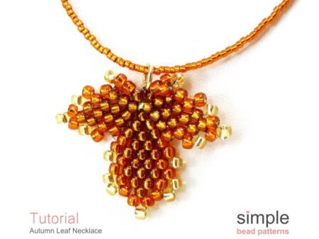 Beaded Leaf Necklace Pattern
