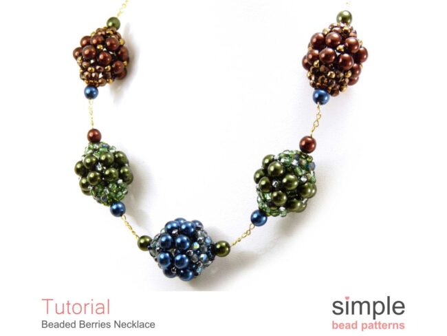 "Beaded Berries Necklace" Beaded Beads Tutorial
