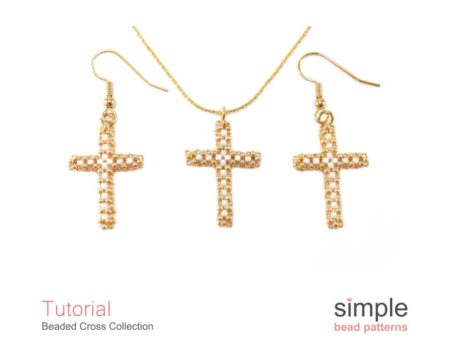Beaded Cross Necklace, Earrings, & Ornament Pattern