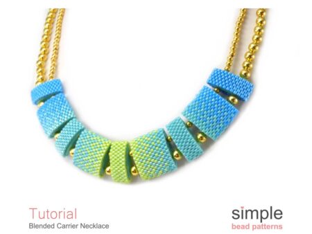 "Blended Carrier Necklace" Carrier Bead Necklace Pattern