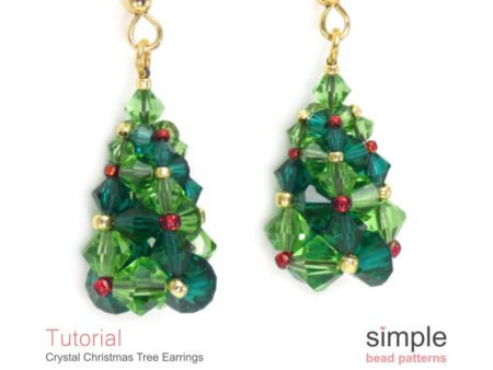 Crystal Christmas Tree Earrings Pattern