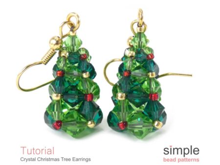 Crystal Christmas Tree Earrings Pattern