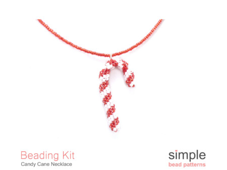 Beaded Candy Cane Necklace Kit