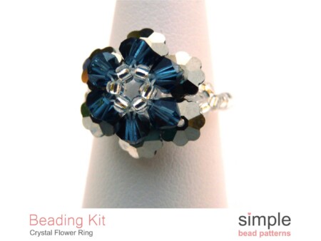 Beaded Flower Ring Kit