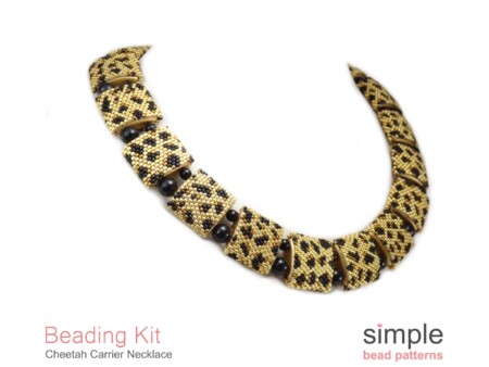Cheetah Carrier Bead Necklace Kit