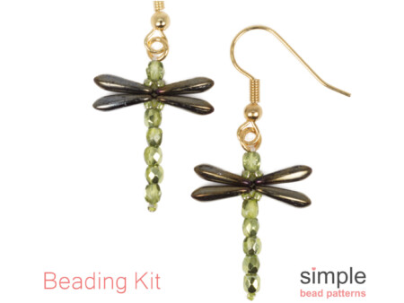 Beaded Dragonfly Earrings Kit