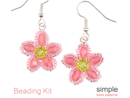 Beaded Flower Earrings Kit