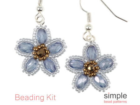 Beaded Flower Earrings Kit