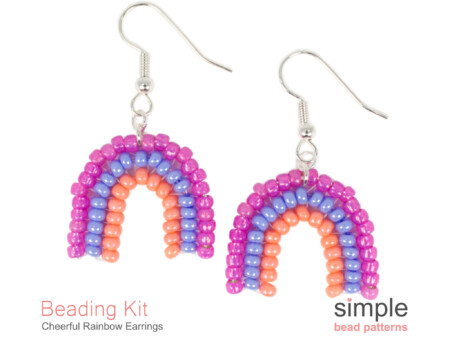Beaded Rainbow Earrings Kit