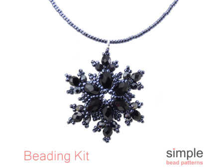 Beaded Snowflake Necklace Kit