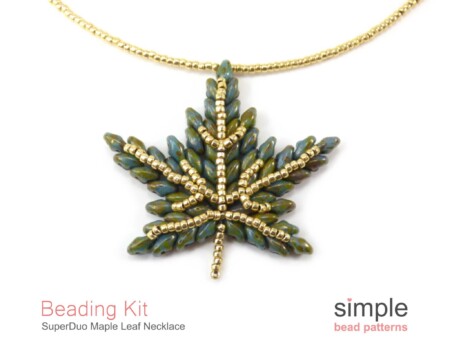 Beaded Leaf Necklace Kit