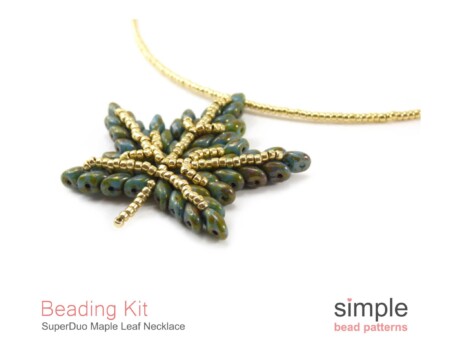 Beaded Leaf Necklace Kit