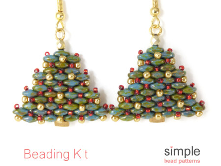 Christmas Tree Bead Earrings Kit