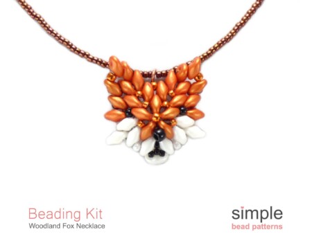Beaded Fox Necklace Beading Kit