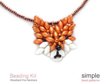 Beaded Fox Necklace Beading Kit